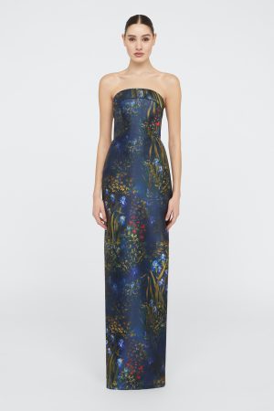 LYNETTE STRAPLESS COLUMN GOWN - coming Sept'25