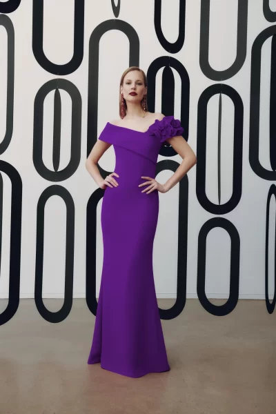 Monse Off-the-Shoulder Gown