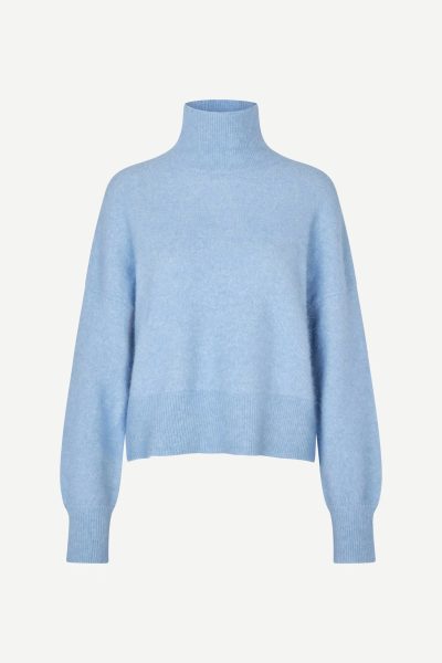 Nola Turtleneck in Della Blue - Image 2
