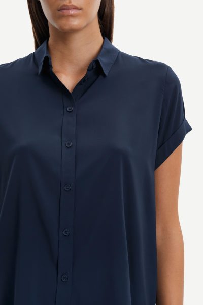 MAJAN SS SHIRT in deep sapphire - Image 2