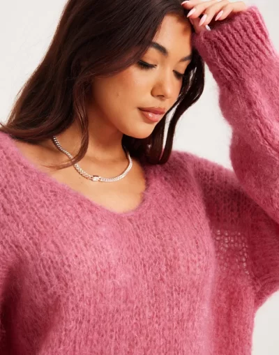 Milana Pullover in Pink - Image 5