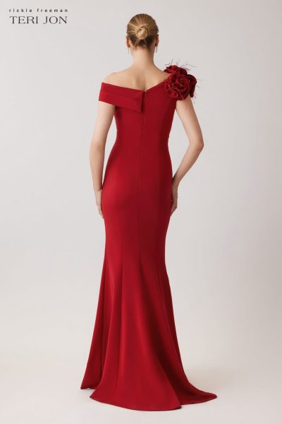 Deacon Asymmetrical Flower Gown - coming soon - Image 3