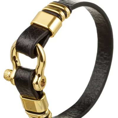 Benoit Leather Cuff Bracelet - Image 2