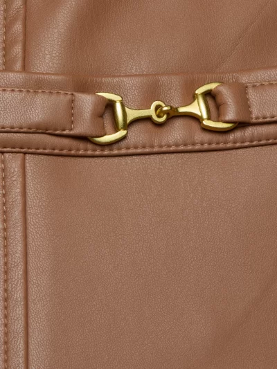 Yvette Vegan Leather Mini Skirt - Image 3