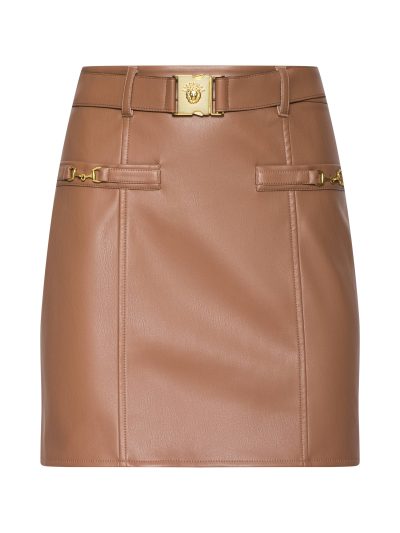 Yvette Vegan Leather Mini Skirt - Image 2