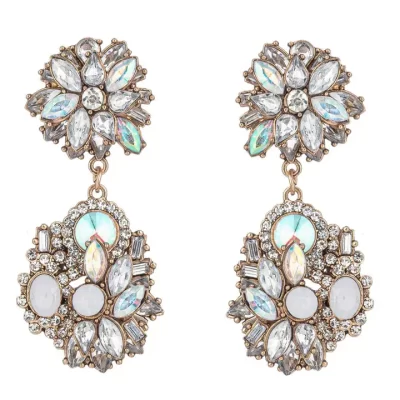 Ivy White Drop Earrings - Image 2