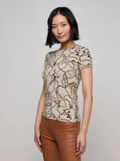 Ressi Fitted Tee in smoke chain - Image 6
