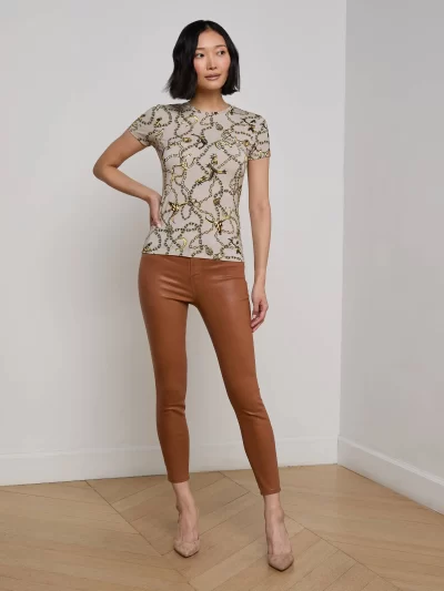 Ressi Fitted Tee in smoke chain - Image 5