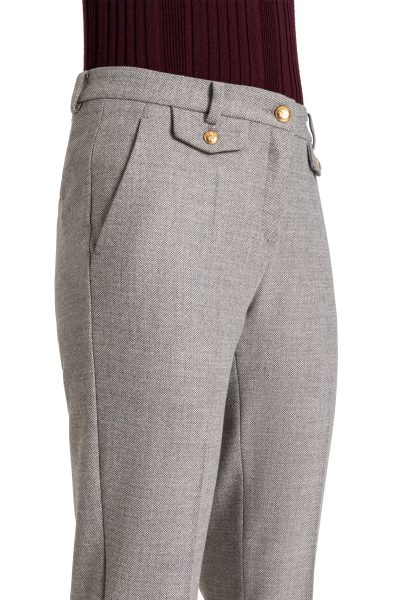 Crystal Flap Pants in Patina Greige - Image 3