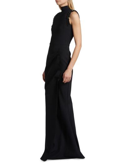 Siman Beaded Jersey Gown - Image 5