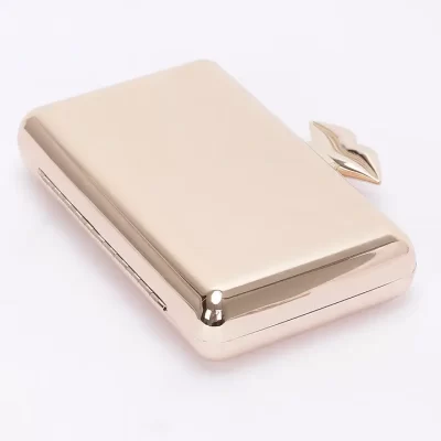 Tiffany Lip Metal Clutch in gold - Image 2