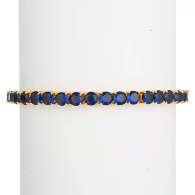 Harper Blue Cubic Zirconia Tennis Bracelet - Image 2