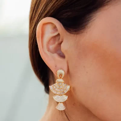 Fanfare Cz Dangle Earring - Image 3