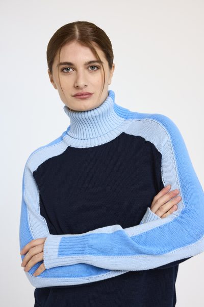 Celine Roll Neck in navy - Image 3