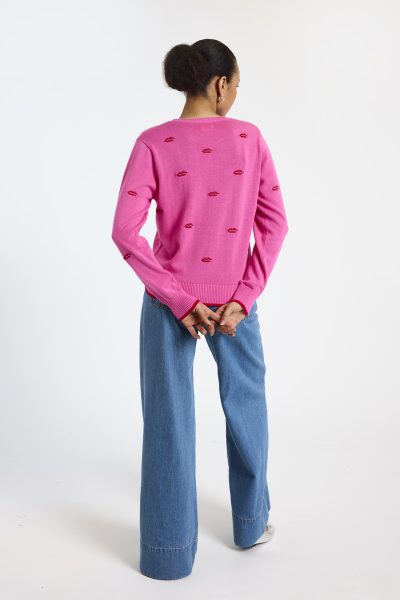 Leila Lip Crewneck in bubblegum - Image 2
