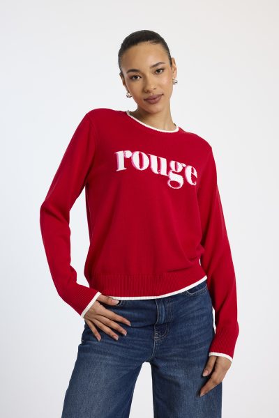 Frenchie Crew Neck in rouge - Image 2