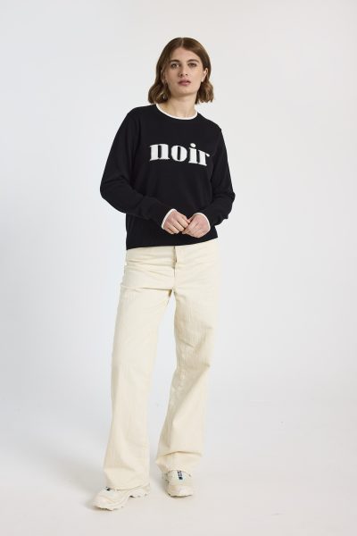 Frenchie Crew Neck in noir - Image 4