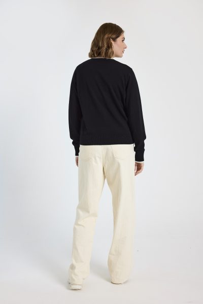 Frenchie Crew Neck in noir - Image 2