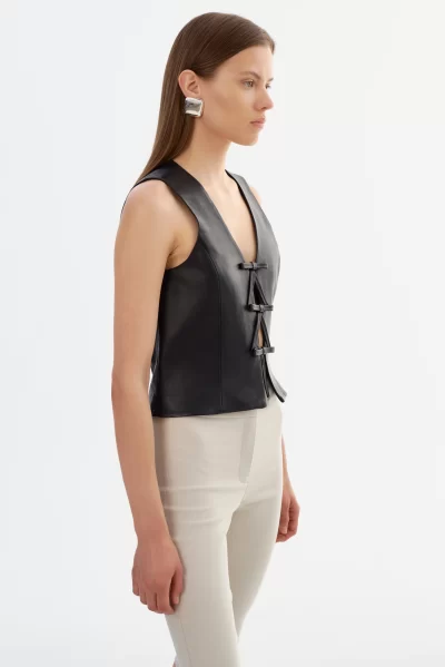 Bastina Vest in Black - Image 4