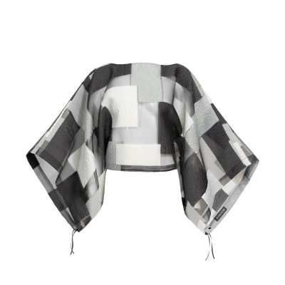 Buva Sheer Geometric Oversized Top - Image 3