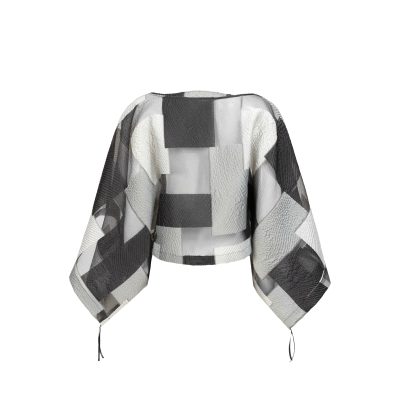 Buva Sheer Geometric Oversized Top - Image 2