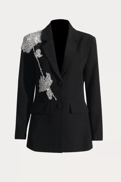 Rozom Beaded Loose Slim Blazer - Image 5