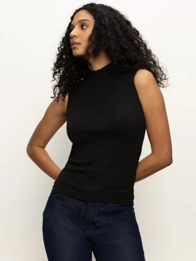 Treone Sleeveless Zip Mock Top - Image 7