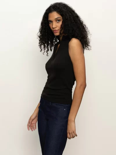 Treone Sleeveless Zip Mock Top - Image 6