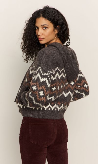 FAIRISLE ZIP-UP HOODIE - coming fall'25 - Image 3