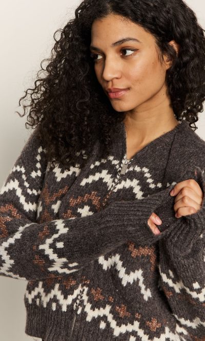 FAIRISLE ZIP-UP HOODIE - coming fall'25 - Image 2