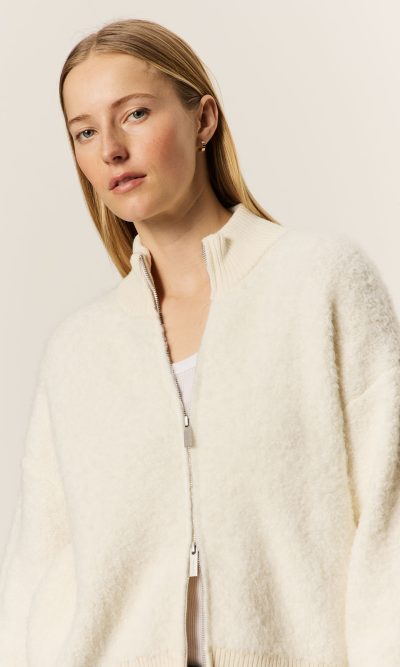 SAIRA BOUCLE SWEATER JACKET - COMING FALL'25 - Image 5