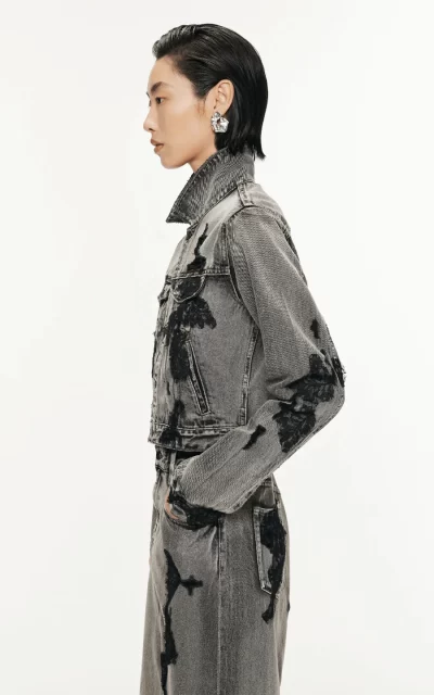 Astra Denim Cropped Jacket - Image 5