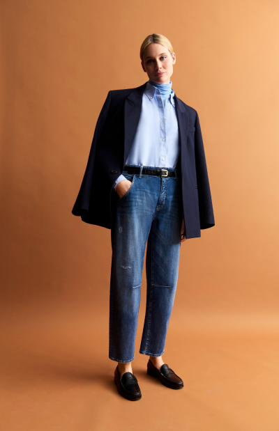 ORELIE O-SHAPE BLUE JEANS