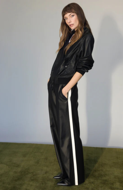 Coated Twill Track Pant