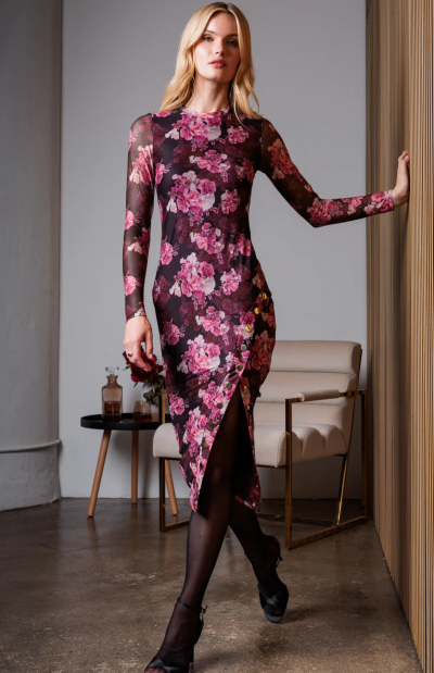 Monique Floral Mesh Dress - coming soon