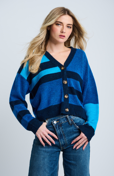 The Graduate Sweater in blue