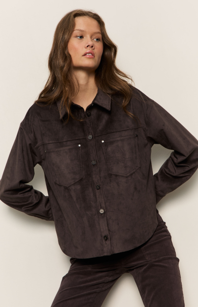 IVY SUEDE SHIRT - coming fall'25