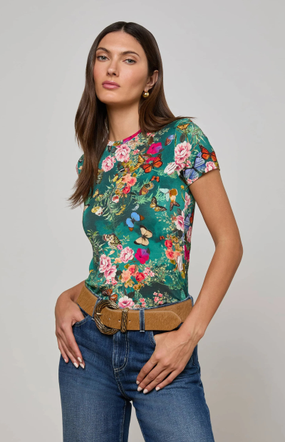 Ressi Fitted Teein charonda butterfly