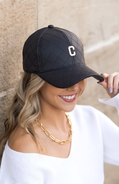 Quilted Puffer Ball Cap
