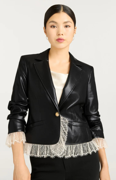 Roxie Vegan Leather Le Petit Blazer