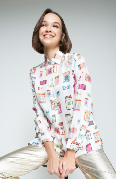 TEA MATCHBOX PRINT SHIRT - COMING FALL'25