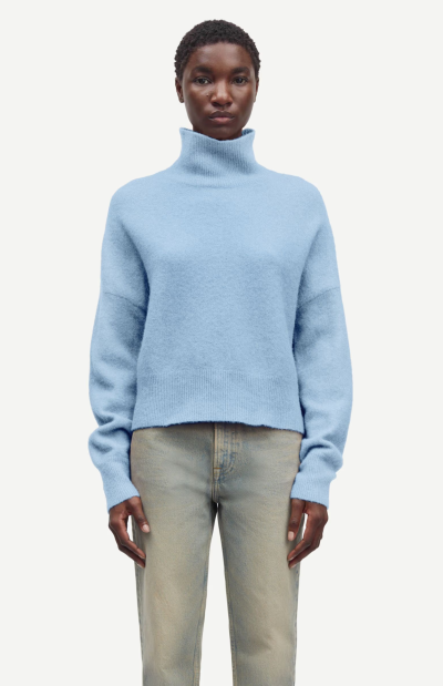 Nola Turtleneck in Della Blue