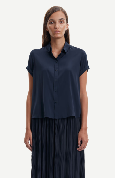 MAJAN SS SHIRT in deep sapphire