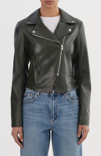 PASCALE Fitted Jacket in dark olive - coming soon