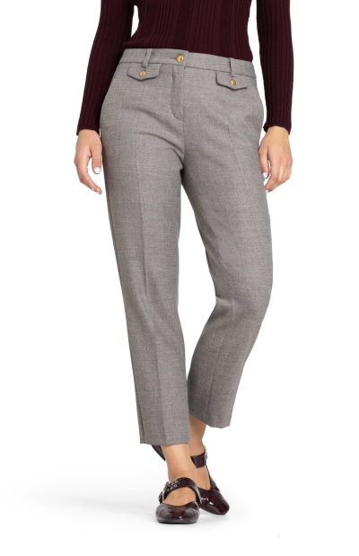 Crystal Flap Pants in Patina Greige