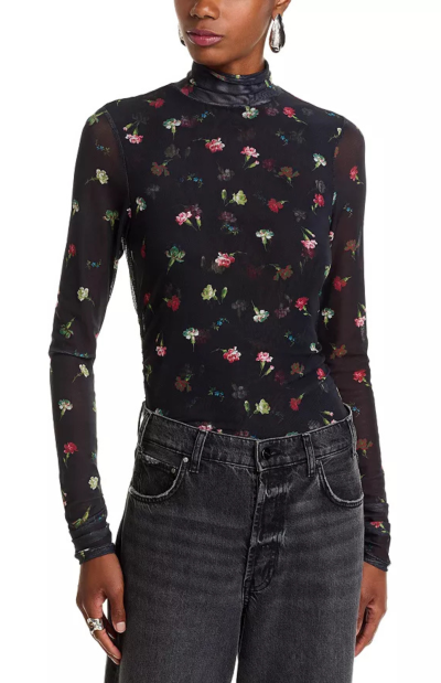 Tumbling Carnation Turtleneck