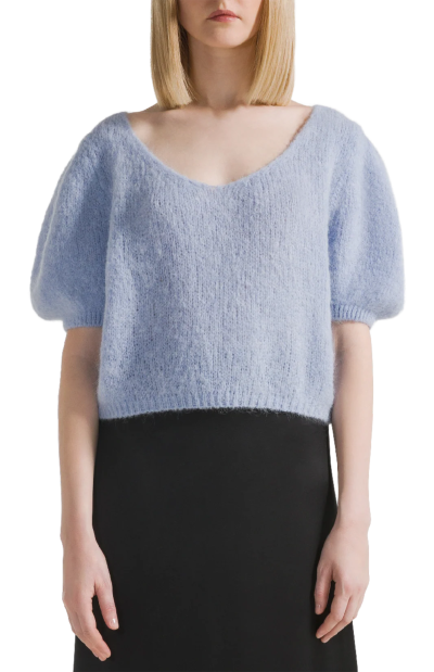 Lolanda Sweater Top in light blue