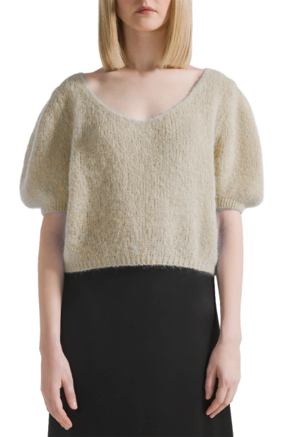 Lolanda Sweater Top in almond