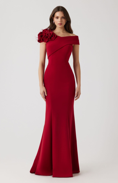 Deacon Asymmetrical Flower Gown - coming soon