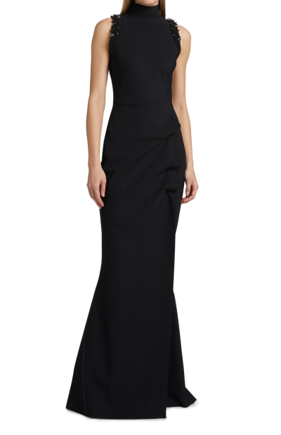 Siman Beaded Jersey Gown